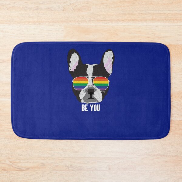 Item preview, BE YOU - Funny Boston Terrier Dog Gay Pride Flag designed and sold by Lightfield.