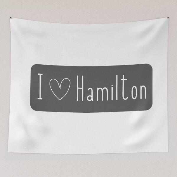 Item preview, I love Hamilton - gray designed and sold by jechaiyells.