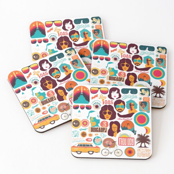 Item preview, trendy 1970s retro style stickers 2 designed and sold by Prototyp.