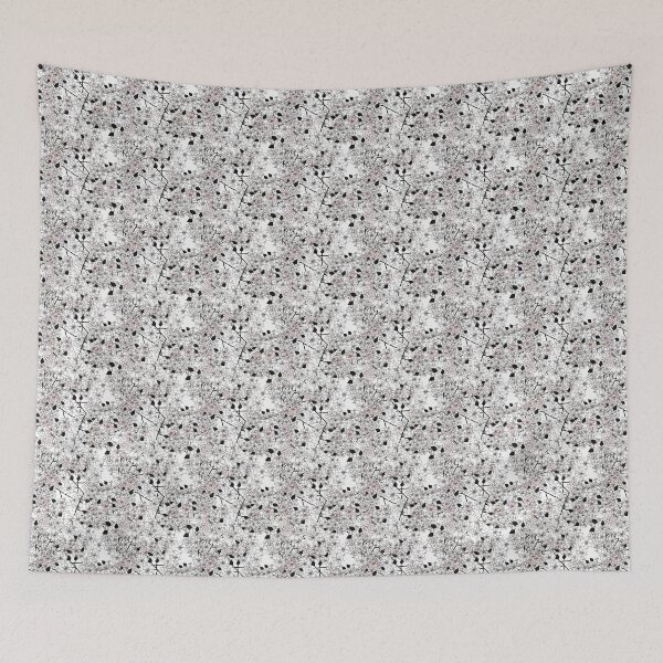 Item preview, Black White and Pink Japanese Cherry Blossom Pattern  designed and sold by StudioTokyo.