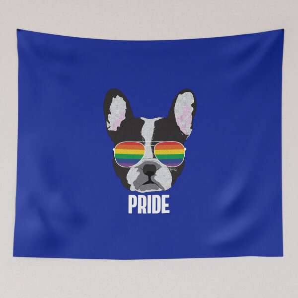 Item preview, PRIDE - Funny Boston Terrier Dog Gay Pride Flag designed and sold by Lightfield.