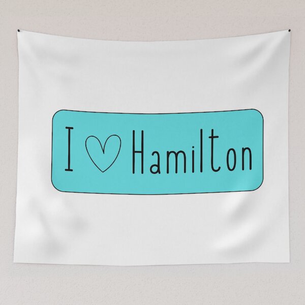 Item preview, I love Hamilton - blue designed and sold by jechaiyells.