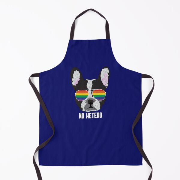 Item preview, NO HETERO - Funny Boston Terrier Dog Gay Pride Flag designed and sold by Lightfield.