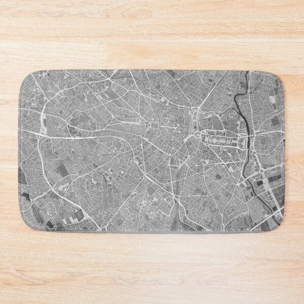 Item preview, Map of Montpellier (France) in gray vintage style designed and sold by blursbyai.