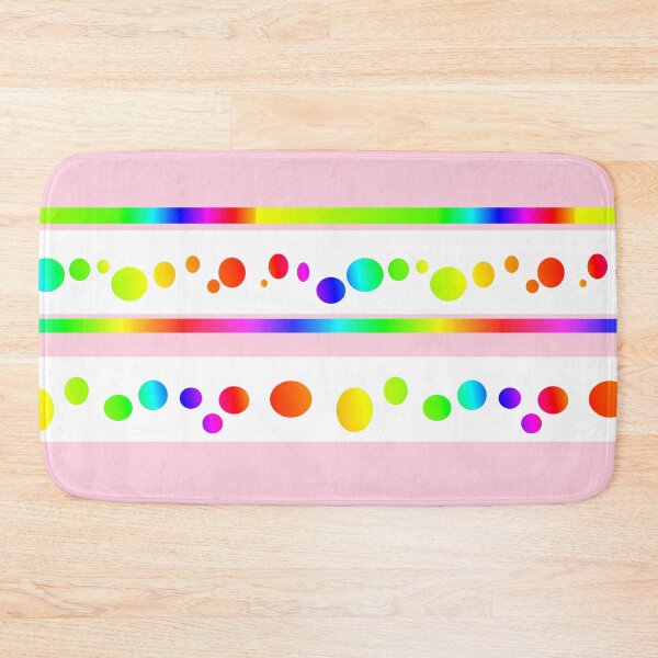 Item preview, Rainbow pink bright abstract dots | Rainbow pink polka dot geometric pattern designed and sold by lausn.