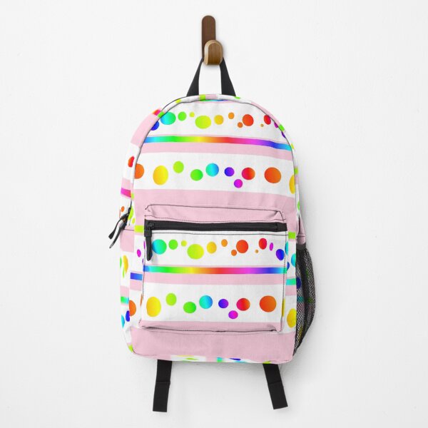 Item preview, Rainbow pink bright abstract dots | Rainbow pink polka dot geometric pattern designed and sold by lausn.