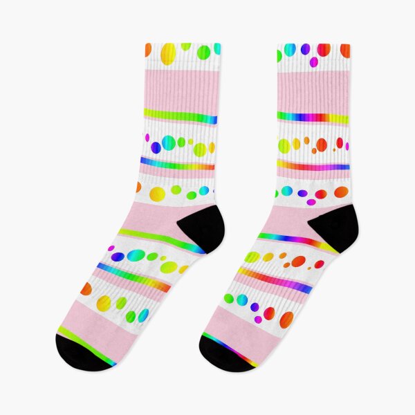 Item preview, Rainbow pink bright abstract dots | Rainbow pink polka dot geometric pattern designed and sold by lausn.