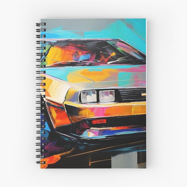 Aperçu de l'œuvre Ma Delorean colorée créée et vendue par robertfarkas.
