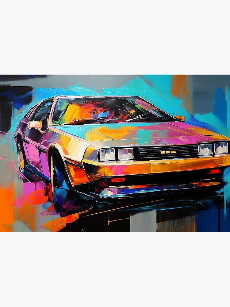 Artwork view, My colorful Delorean designed and sold by Robert Farkas