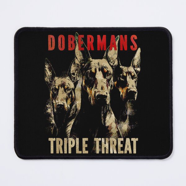 Item preview, Dobermans Triple Threat – Doberman Trio Perfect Gift For Doberman Lover designed and sold by MadeByRobots.