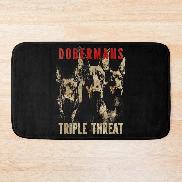 Item preview, Dobermans Triple Threat – Doberman Trio Perfect Gift For Doberman Lover designed and sold by MadeByRobots.