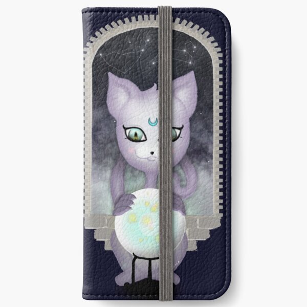 Mystic Miku | Crystal Ball & Zodiac | Navy iPhone Wallet