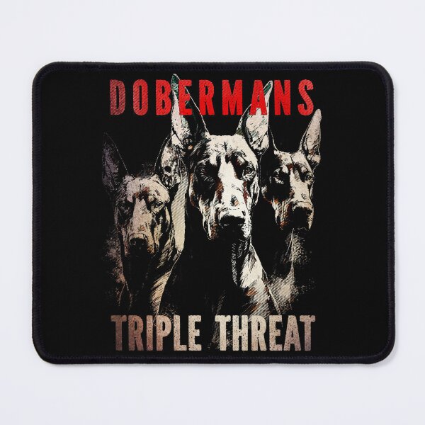 Item preview,  Dobermans Triple Threat – Doberman Trio Perfect Gift For Doberman Lover designed and sold by MadeByRobots.