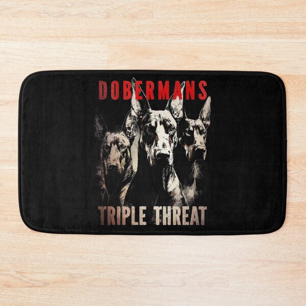 Item preview,  Dobermans Triple Threat – Doberman Trio Perfect Gift For Doberman Lover designed and sold by MadeByRobots.