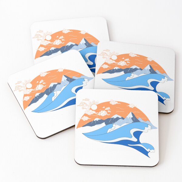 Item preview, Mountain waves outdoor designed and sold by Justeecat.