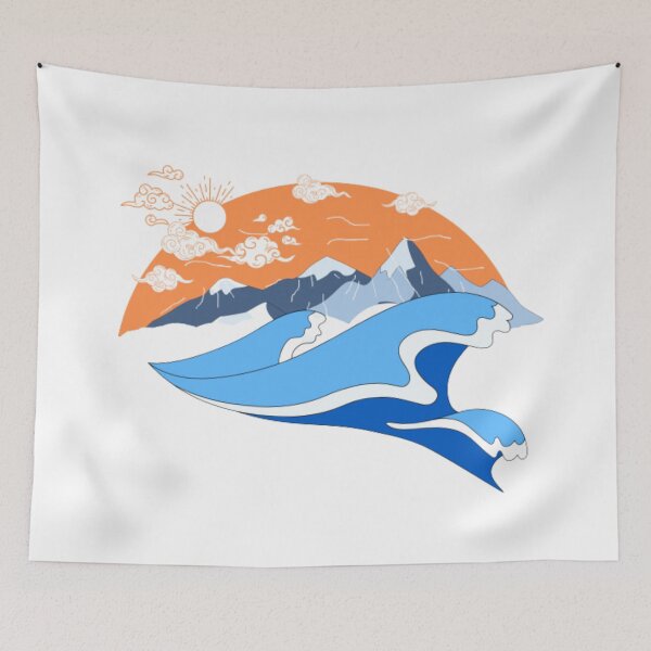 Item preview, Mountain waves outdoor designed and sold by Justeecat.