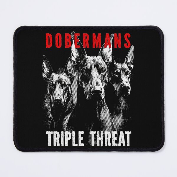 Item preview, Dobermans Triple Threat – Doberman Trio Perfect Gift For Doberman Lover designed and sold by MadeByRobots.