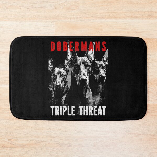 Item preview, Dobermans Triple Threat – Doberman Trio Perfect Gift For Doberman Lover designed and sold by MadeByRobots.