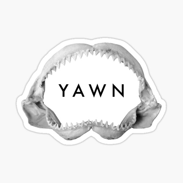 Yawn Sticker