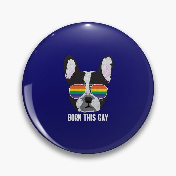 Item preview, BORN THIS GAY - Funny Boston Terrier Dog Gay Pride Flag designed and sold by Lightfield.