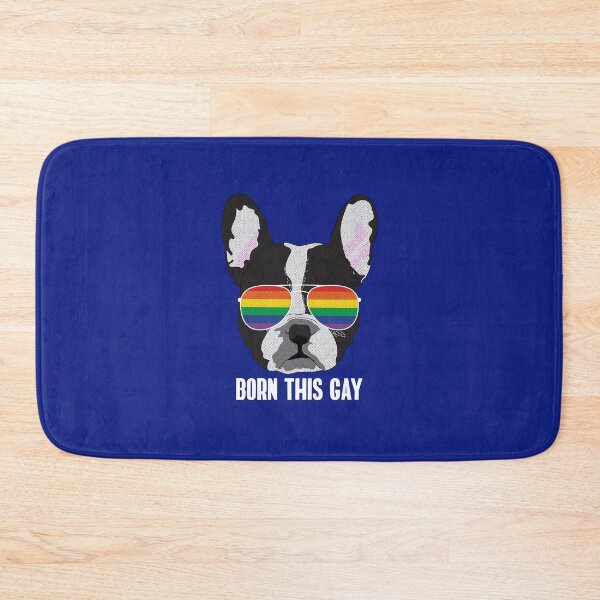 Item preview, BORN THIS GAY - Funny Boston Terrier Dog Gay Pride Flag designed and sold by Lightfield.