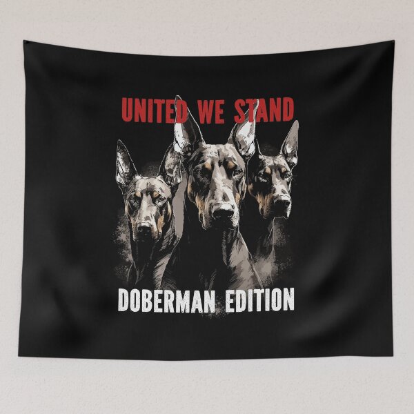 Item preview, United We Stand – Doberman Edition | Doberman Trio Perfect Gift For Doberman Lover designed and sold by MadeByRobots.