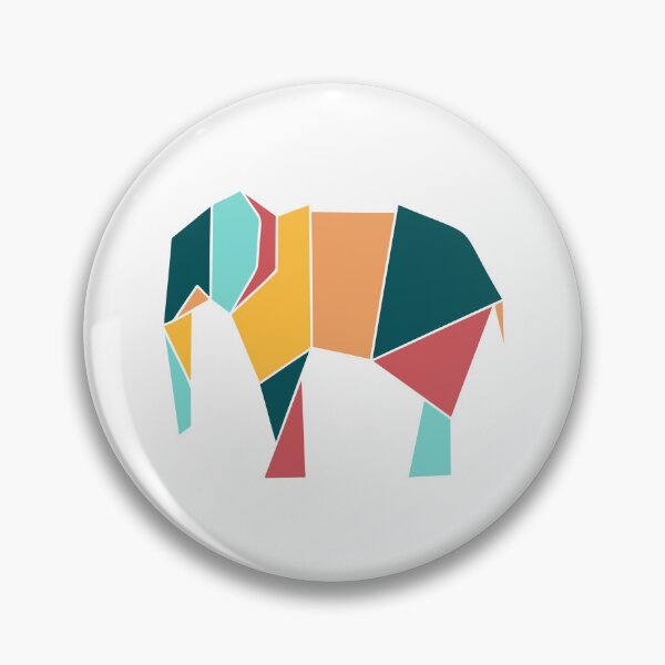 Aperçu de l'œuvre Origami Elephant - Color créée et vendue par SimpleWorksSK.