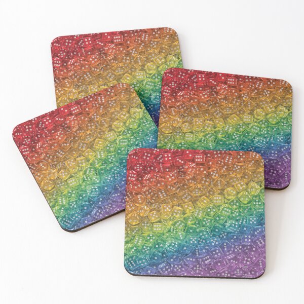 Item preview, Lots of Dice - Transparent Rainbow Board Game Dice ( tabletop / boardgame / rpg D6 ) designed and sold by Soludum Dice & Meeple Merch.