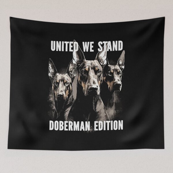 Item preview, United We Stand – Doberman Edition | Doberman Trio Perfect Gift For Doberman Lover designed and sold by MadeByRobots.