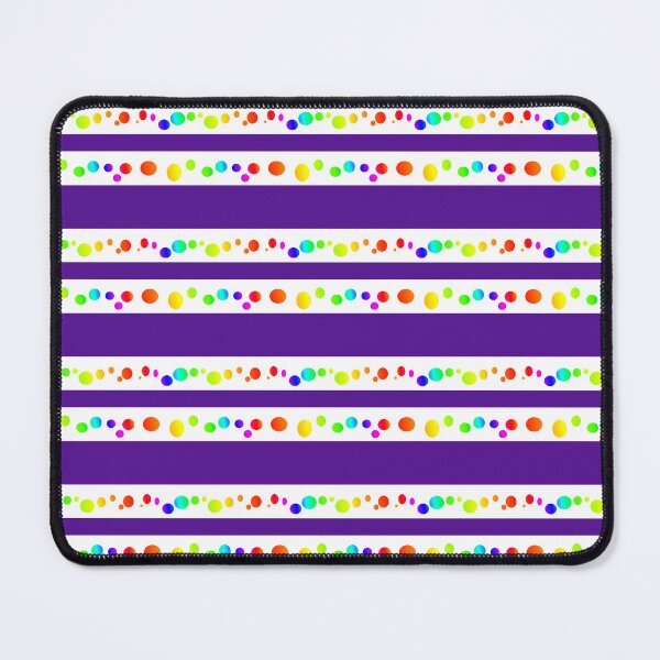 Item preview, Rainbow indigo blue lines and dots | Colorful blue violet stripes designed and sold by lausn.