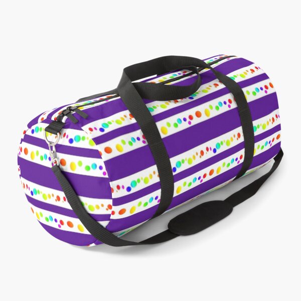 Item preview, Rainbow indigo blue lines and dots | Colorful blue violet stripes designed and sold by lausn.
