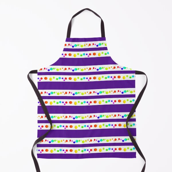 Item preview, Rainbow indigo blue lines and dots | Colorful blue violet stripes designed and sold by lausn.