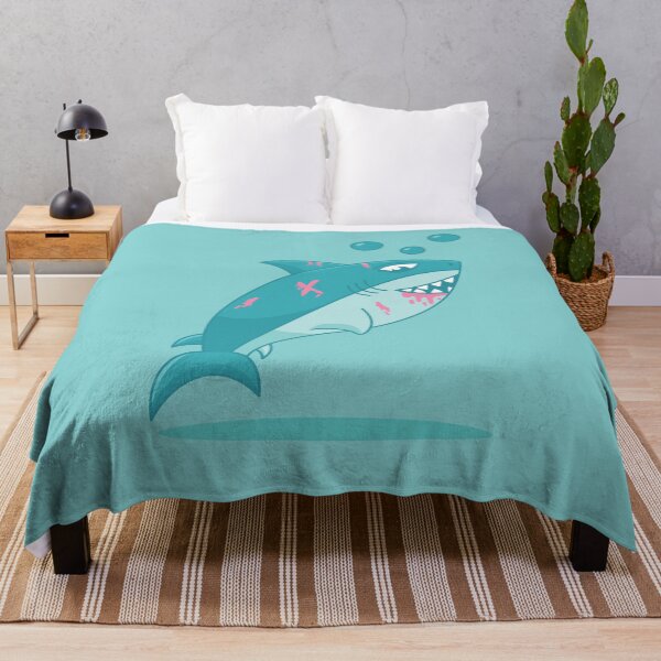 Item preview, cute injured shark designed and sold by I'm Redz.