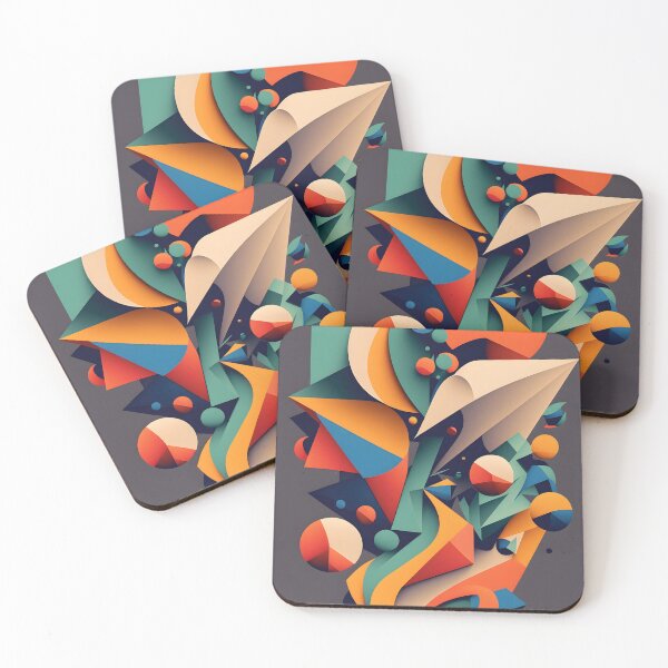 Item preview, abstract vector- geometric shapes designed and sold by R&B Art and design.