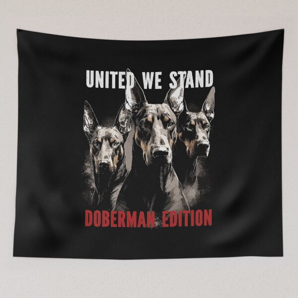 Item preview, United We Stand – Doberman Edition | Doberman Trio Perfect Gift For Doberman Lover designed and sold by MadeByRobots.