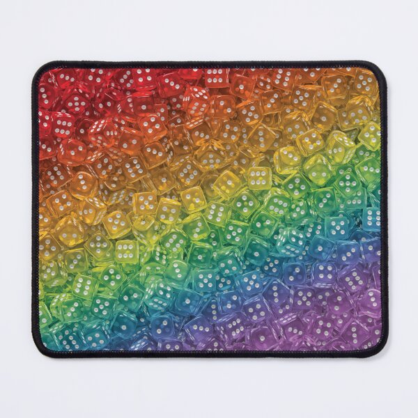 Item preview, Lots of Dice - Transparent Rainbow Board Game Dice ( tabletop / boardgame / rpg D6 ) designed and sold by Soludum Dice & Meeple Merch.