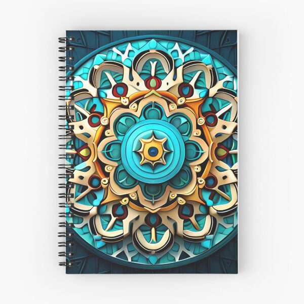Item preview, Turquoise and Gold Mandala  designed and sold by Ozery.