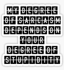 Sarcasm Sticker