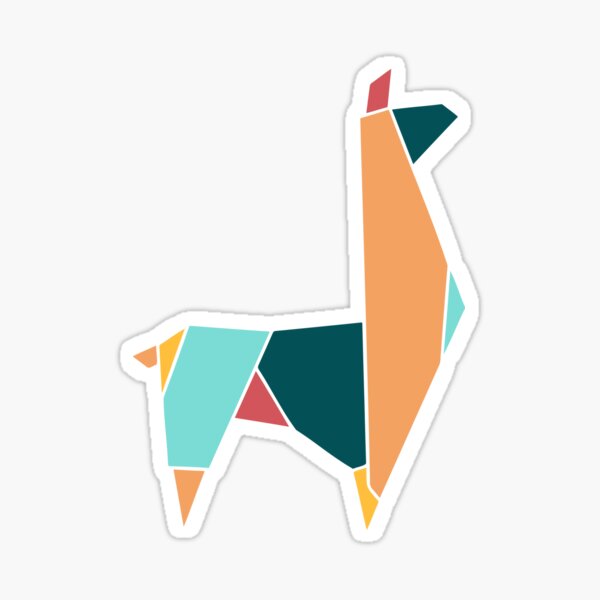 Artikel-Vorschau von Origami Lama - Color, designt und verkauft von SimpleWorksSK.