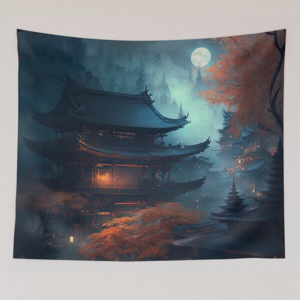 Item preview, Japansche Kunst Landschaft designed and sold by SasukiMedia.