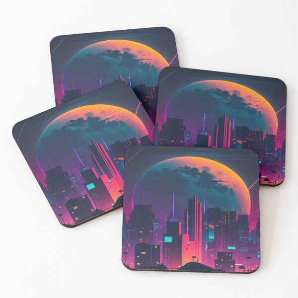 Item preview, Neon night landscape designed and sold by Arts.Lifes   .Styles.