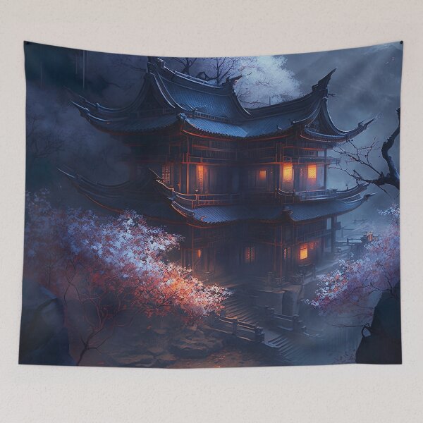 Item preview, Japansche Kunst Landschaft designed and sold by SasukiMedia.