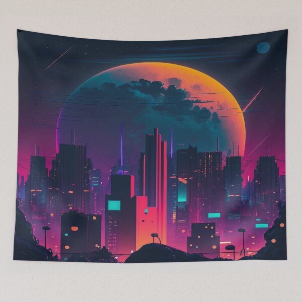 Item preview, Neon night landscape designed and sold by Arts.Lifes   .Styles.