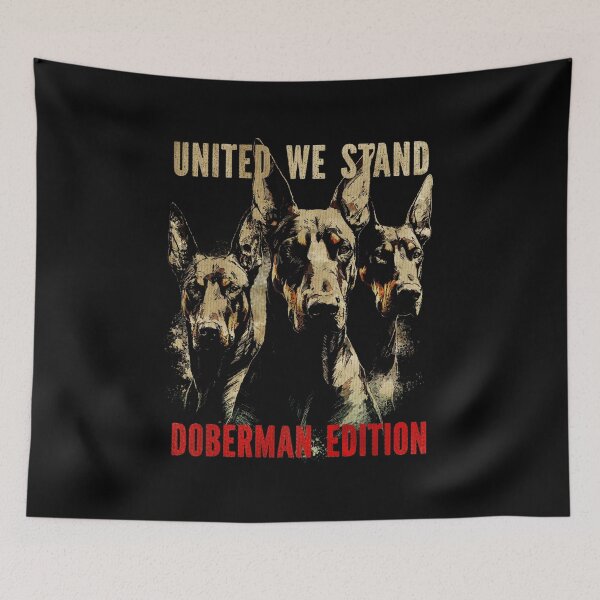 Item preview, United We Stand – Doberman Edition | Doberman Trio Perfect Gift For Doberman Lover designed and sold by MadeByRobots.