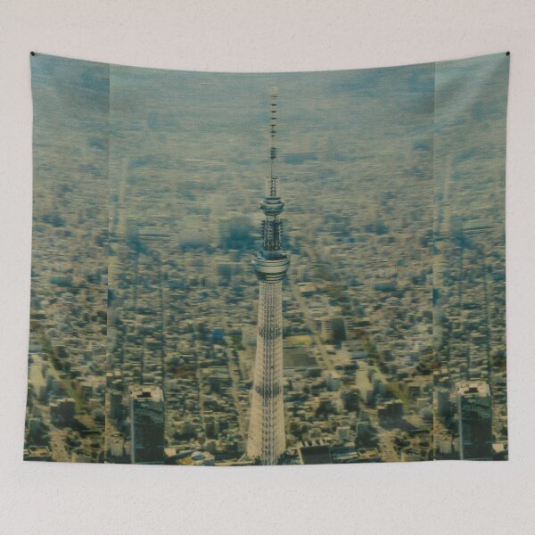 Item preview, Tokyo Skytree, Japan - Drone view designed and sold by Bruno Beach.