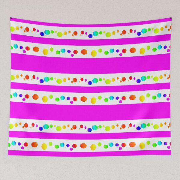 Item preview, Bright magenta and rainbow lines | vibrant magenta and rainbow designed and sold by lausn.