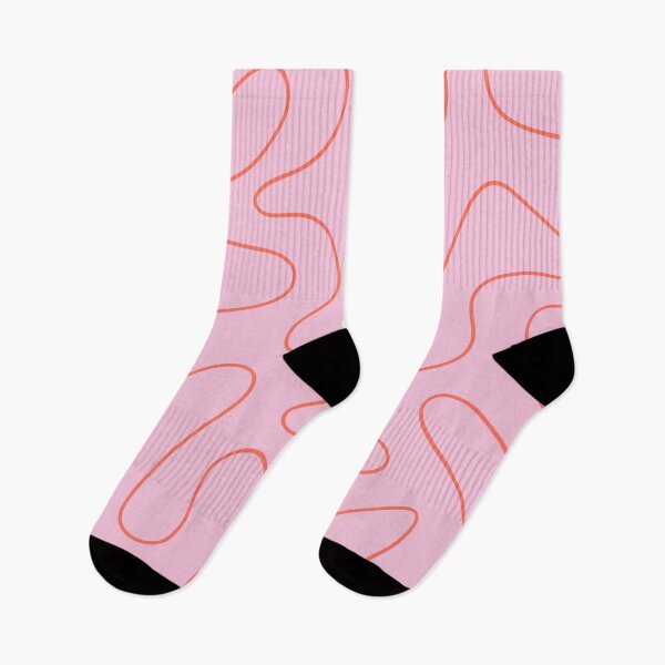 Item preview, Squiggle Abstract Pattern Pink and Orange designed and sold by kierkegaard.