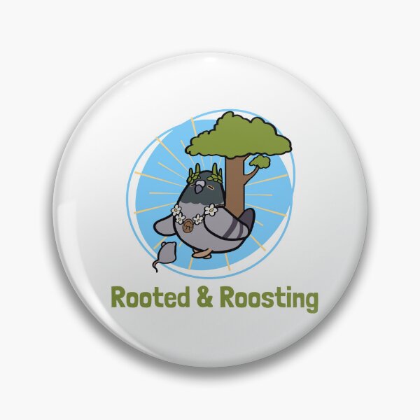 Item preview, Rooted & Roosting Pigeon Druid Class designed and sold by ThumboArtBumbo.