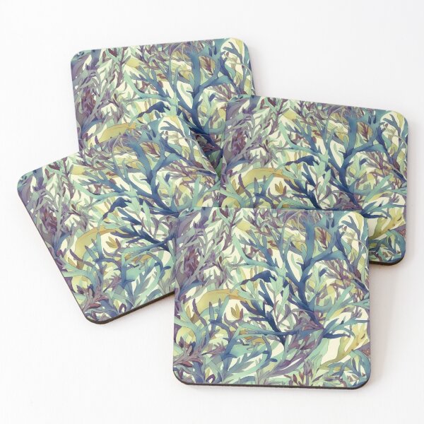 Item preview, Kelp forest watercolour pattern designed and sold by AiBroughtToLife.