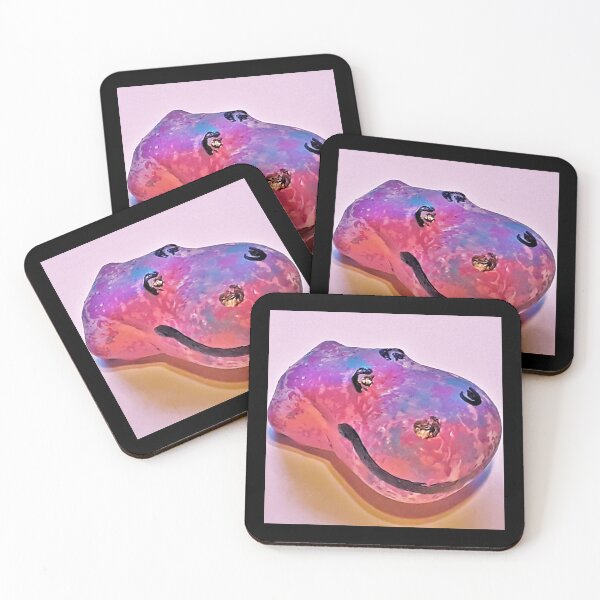 Item preview, Hippo Stone Pink designed and sold by craftsbydaphy.